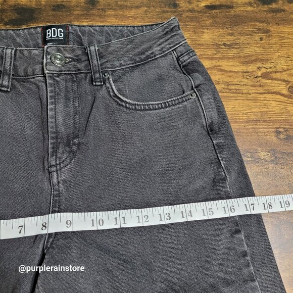 BDG Jeans Urban Outfitters 27 Skinny Straight High Rise Black Wash Denim - Picture 6 of 10